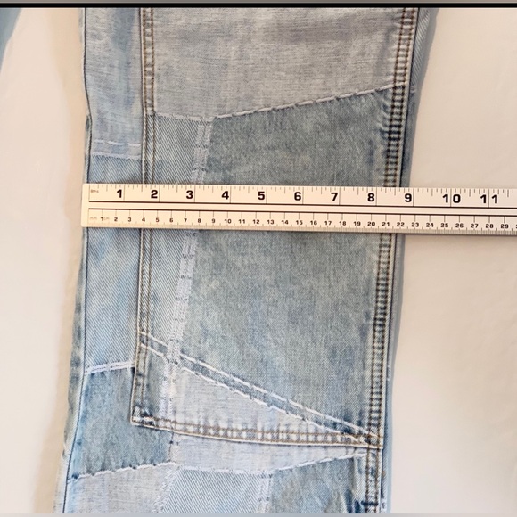 NOVA Mens Jeans Sz 38 Light Blue Wash Verdugo Carpenter Flare, 8 Pockets 1 Loop - Picture 14 of 16